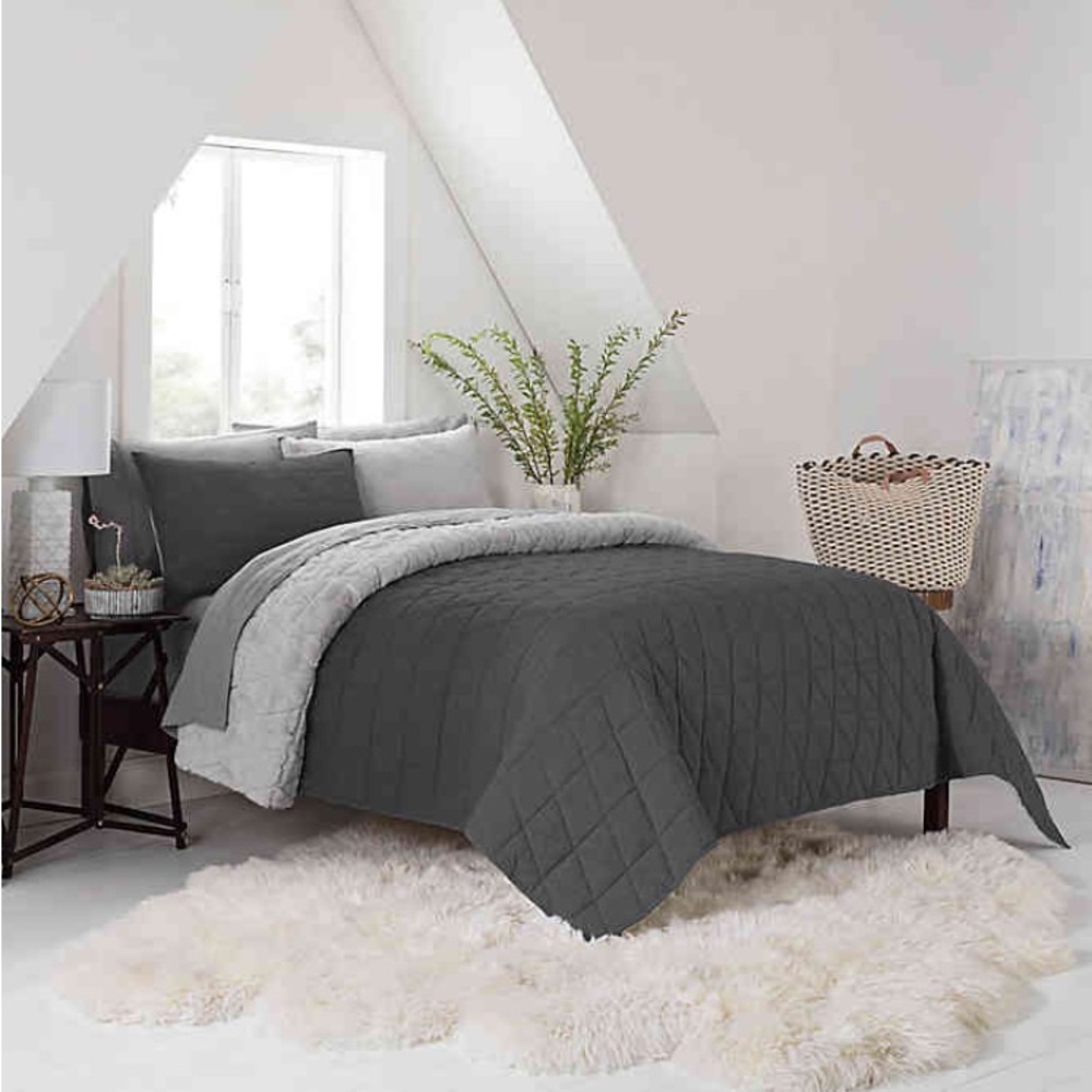 UGG Surfwashed 300tc Sheet Set in Charcoal